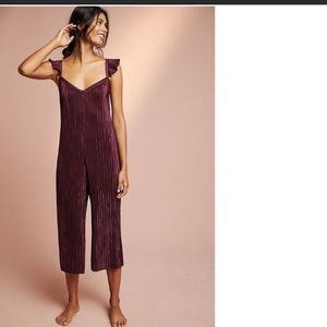 Anthropologie Purple Jumpsuit